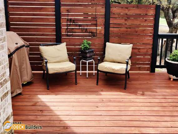 residential wood deck installation