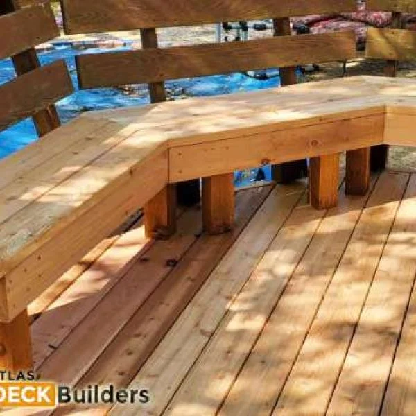 composite deck replacement by Atlas Deck Builders